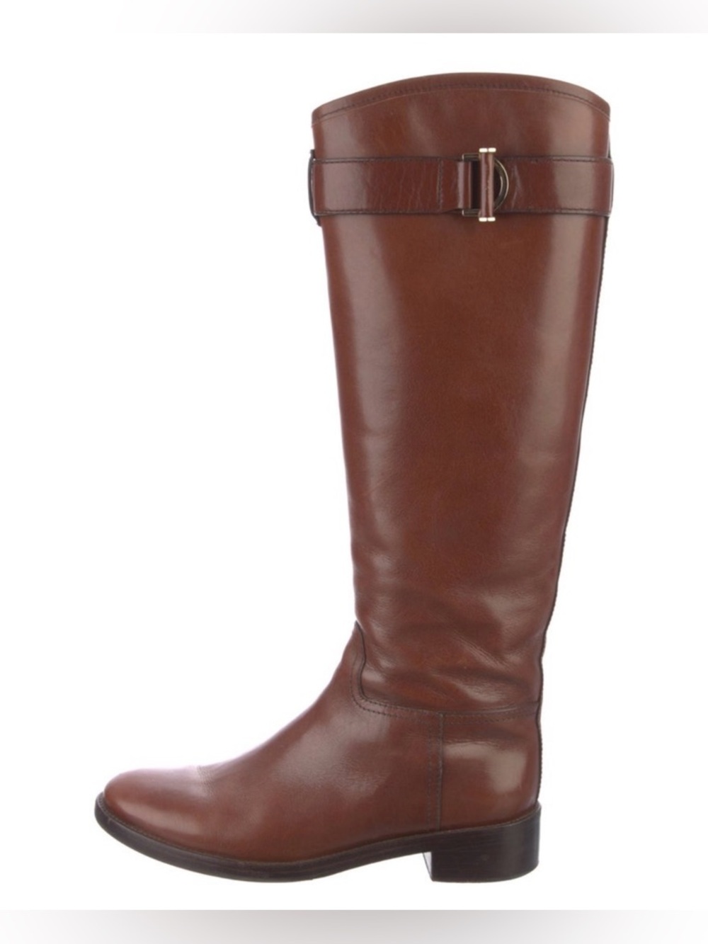 Tory Burch Tall Leather Riding Boots - Brown